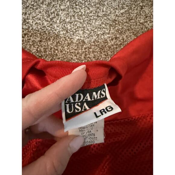 Adams USA Youth Mesh Red Football half shirt - Youth L. - Picture 2 of 3